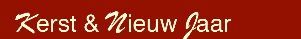 Kerst en Nieuw Jaar